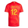 Original Fußballtrikot Spanien Joselu 12 Heimtrikot EURO 2024 Für Herren